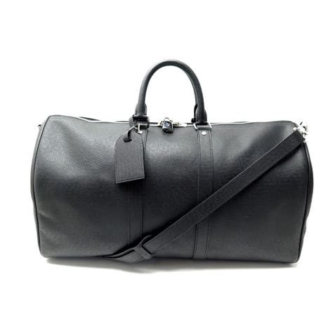 Sac Keepall Bandoulière 50 Cuir Taïga 